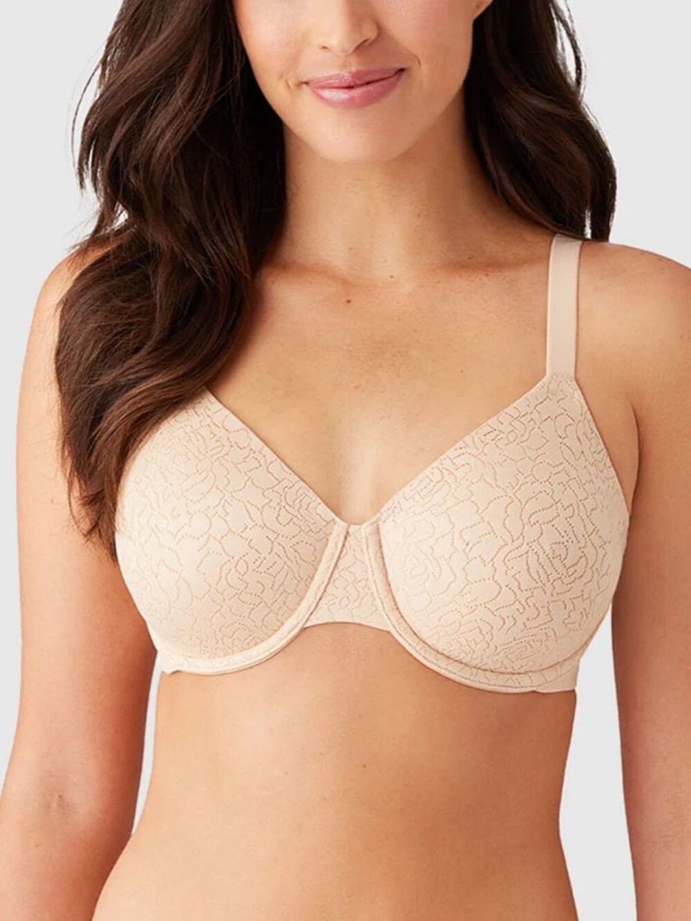 Wacoal Inside Job Bra 38G Sand Full Coverage Unlined Underwire 855345 NWOT